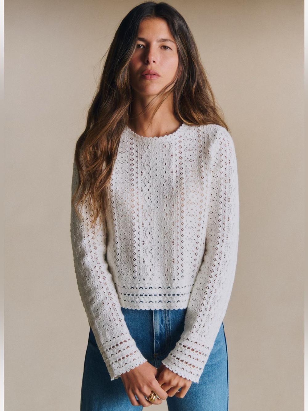 Sezane Noemie Sweater - Ecru